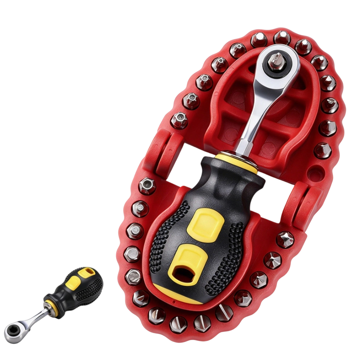 🦷🛠️Denture Drill Bit Holder - The Tool Organizer That Bites Back