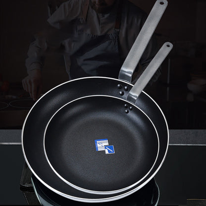High Quality Flat Bottom Aluminum Alloy Frying Pan