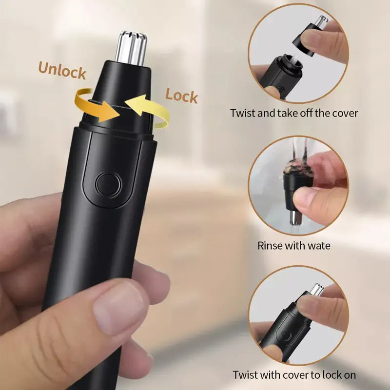 Battery Operated Ear and Nose Hair Trimmers for Travel