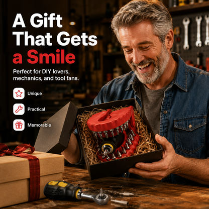 🦷🛠️Denture Drill Bit Holder - The Tool Organizer That Bites Back