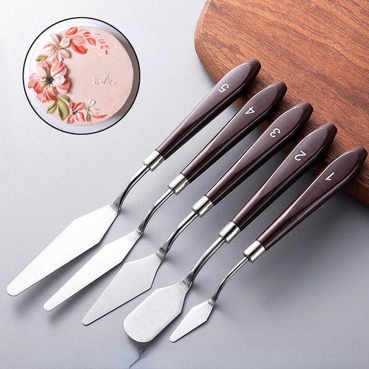 5-Piece Home Baking Spatula Set for Cakes