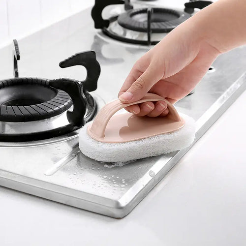 Household Cleaning Brush with Decontamination Sponge