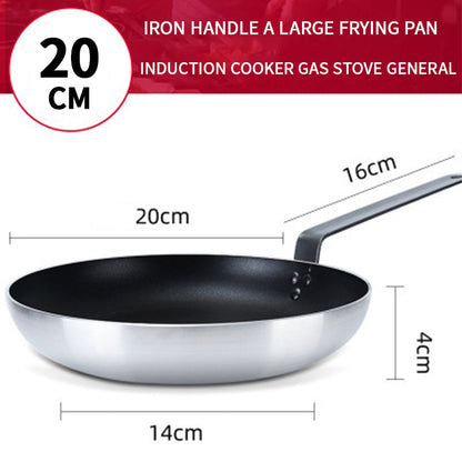 High Quality Flat Bottom Aluminum Alloy Frying Pan
