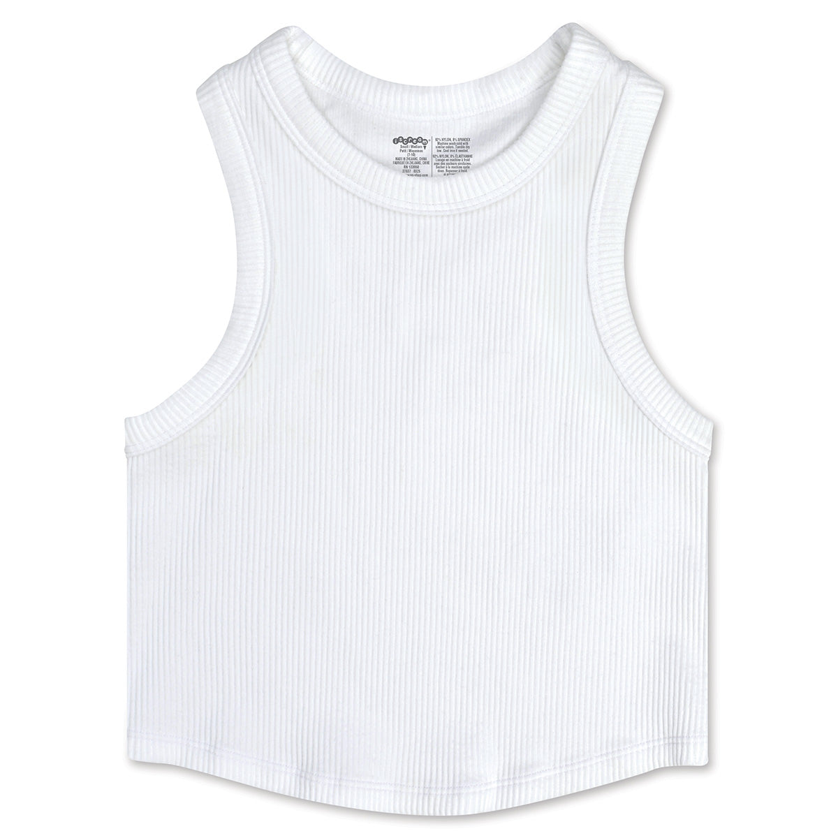 Racer Back Cropped Ribbed Tanks
