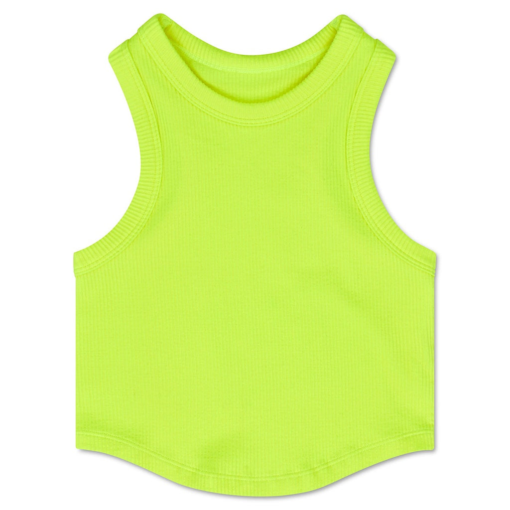 Racer Back Cropped Ribbed Tanks