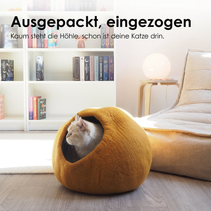 PEBBLE felt cave for cats