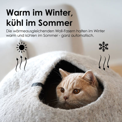 PEBBLE felt cave for cats