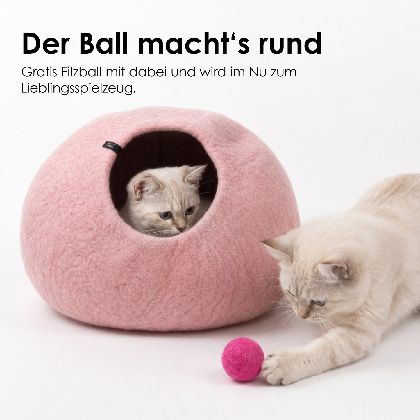 PEBBLE felt cave for cats