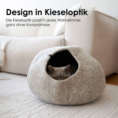 PEBBLE felt cave for cats
