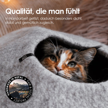 PEBBLE felt cave for cats