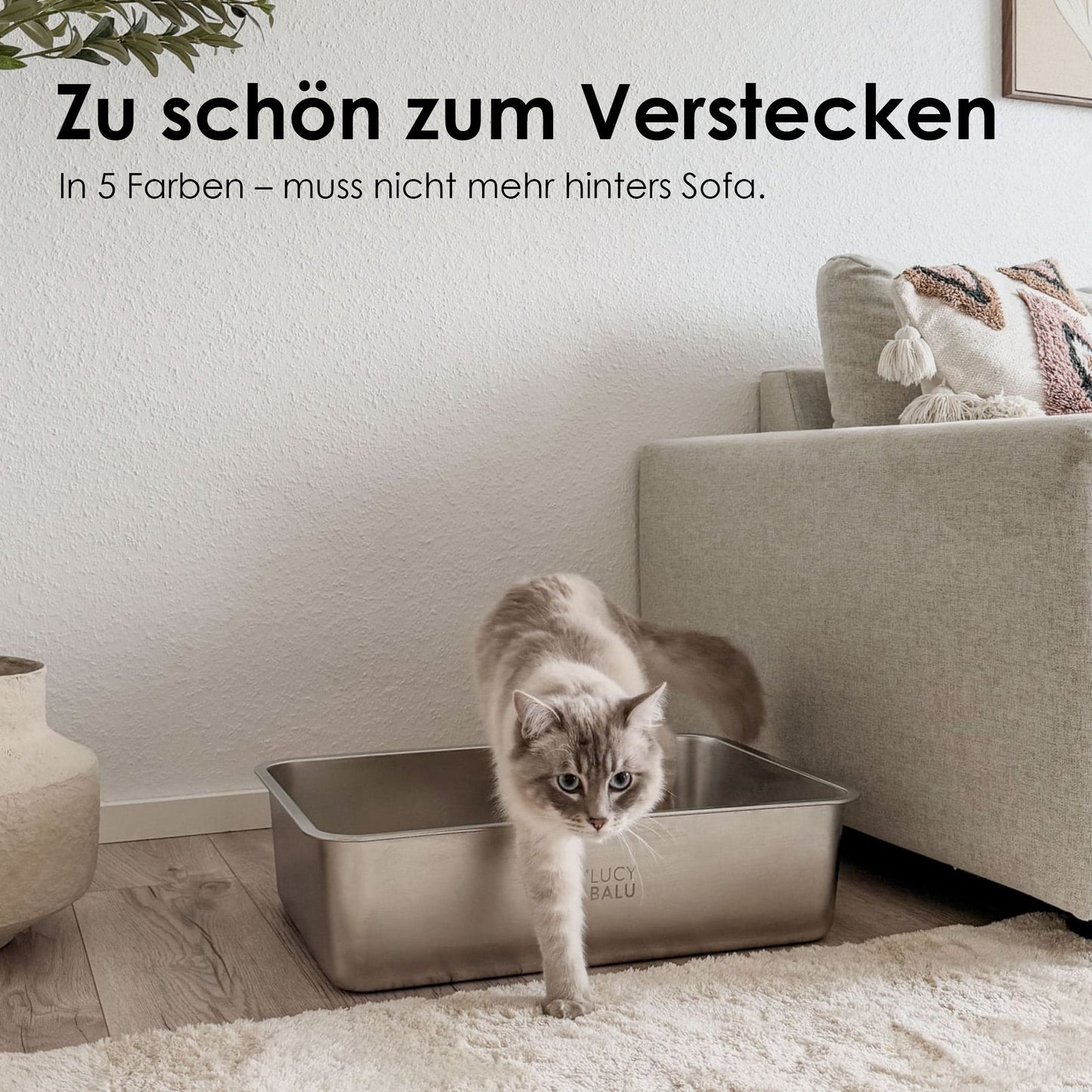 STEELOO cat litter box