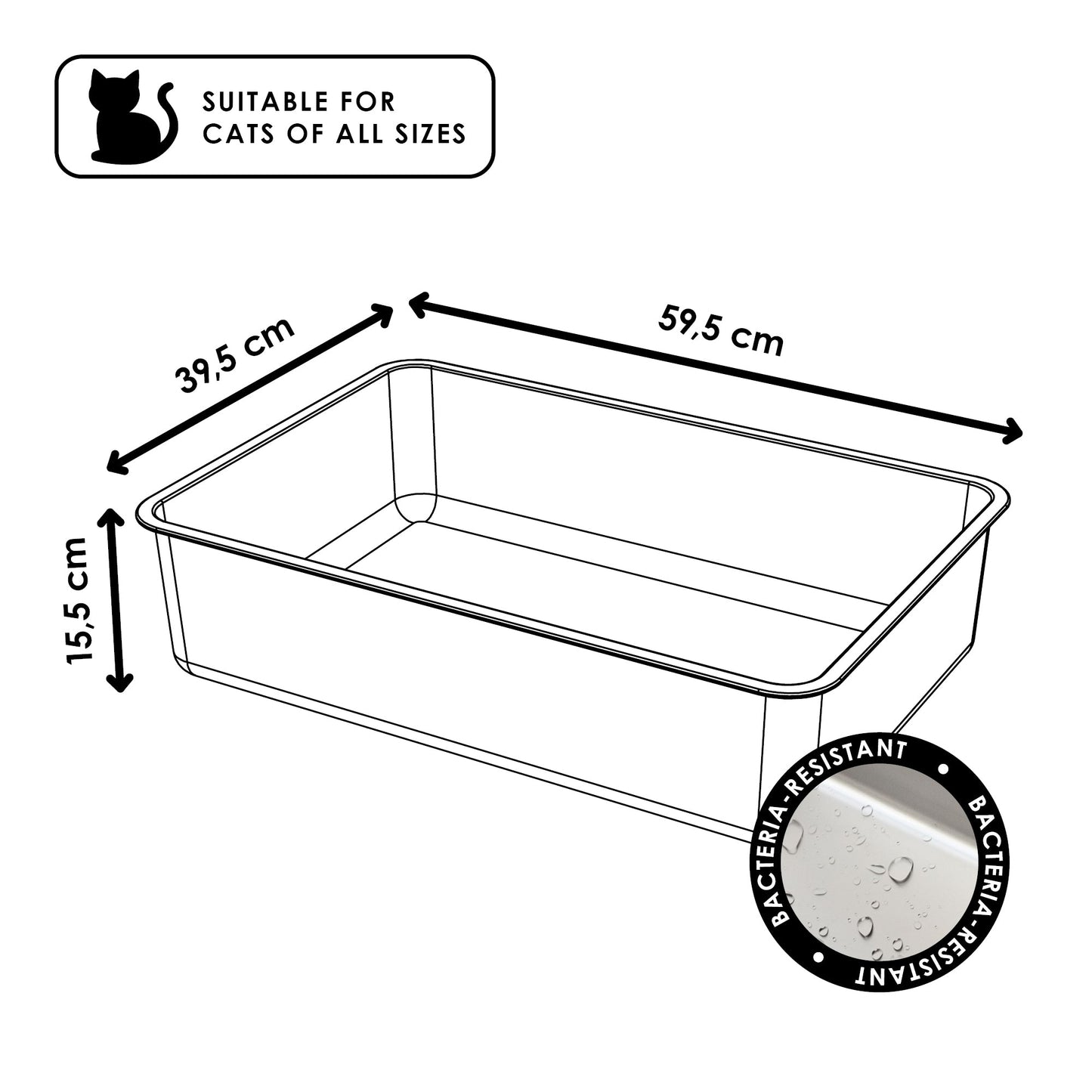 STEELOO cat litter box