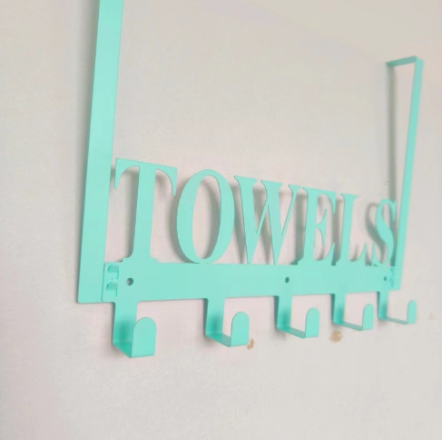 Iron Towel Hooks for Wall Mounting and Storage