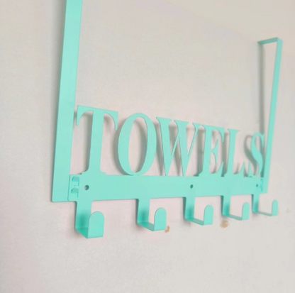 Iron Towel Hooks for Wall Mounting and Storage