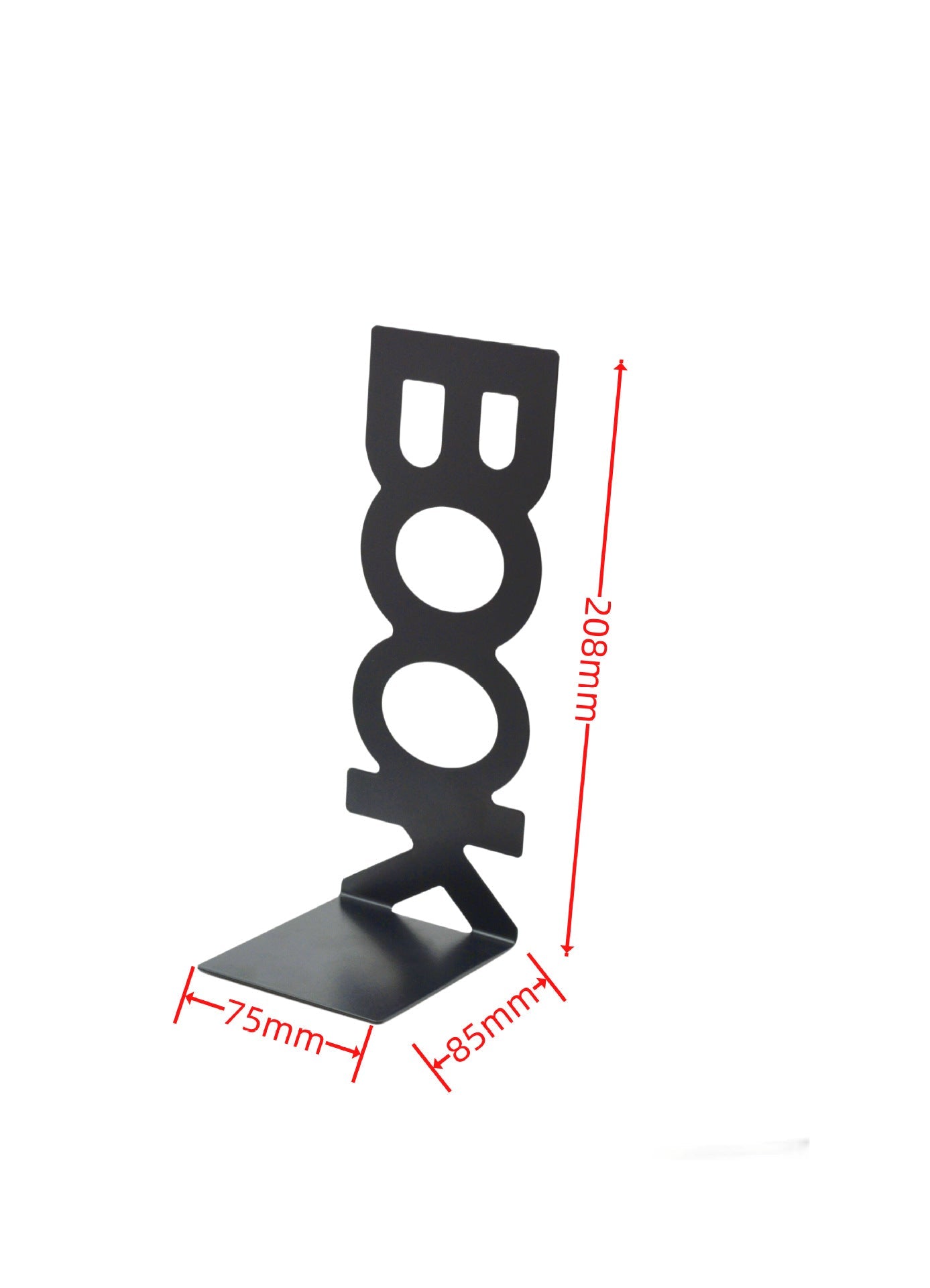 Fashionable Metal Portrait Alphabet Bookends for Home Office