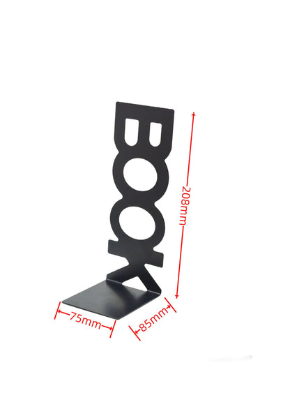 Fashionable Metal Portrait Alphabet Bookends for Home Office