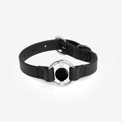 Luxury Spill-Proof Dog Collar Embedded with Healing Crystal
