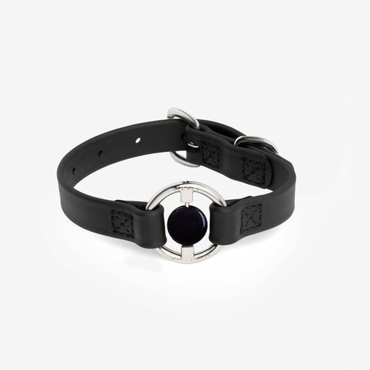 Luxury Spill-Proof Dog Collar Embedded with Healing Crystal