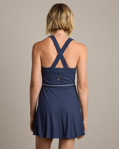 Lightspeed Court Dress - Navy Blue