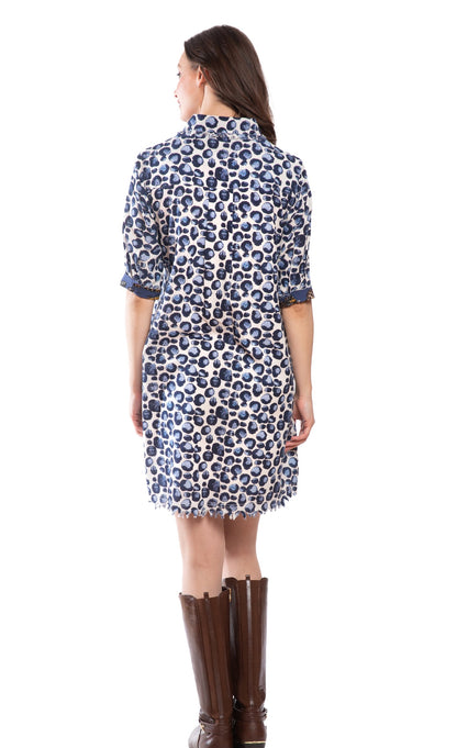 Blue Cheetah Dress