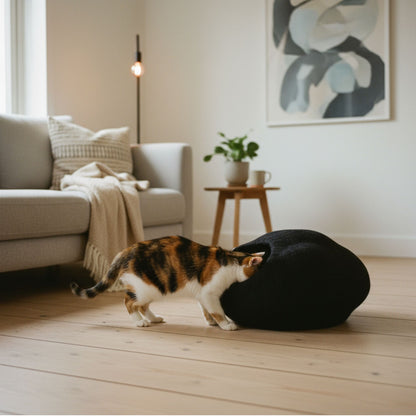 PEBBLE felt cave for cats